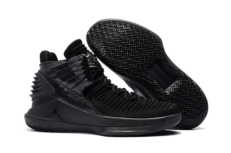Women Air Jordan 32 All Black Shoes - Click Image to Close